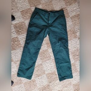 Lands' End Men's Dark Green Chinos With Flannel Lining